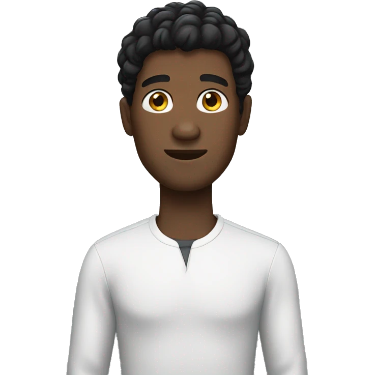 black hair man  emoji