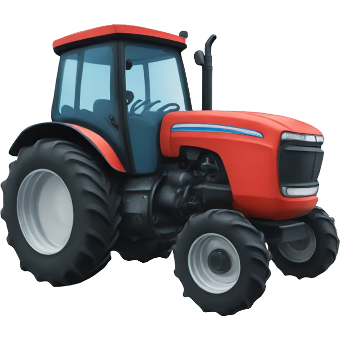 Blue tractor emoji