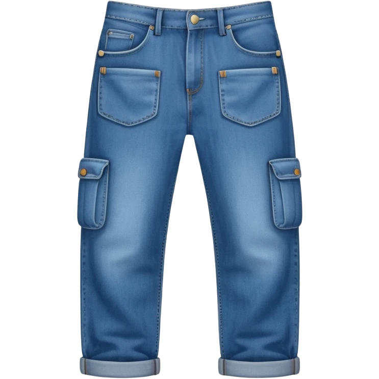 absurdly wide jeans with a dozen pockets emoji