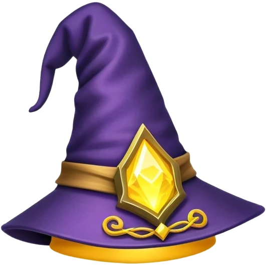 wizard hat glow yellow emoji