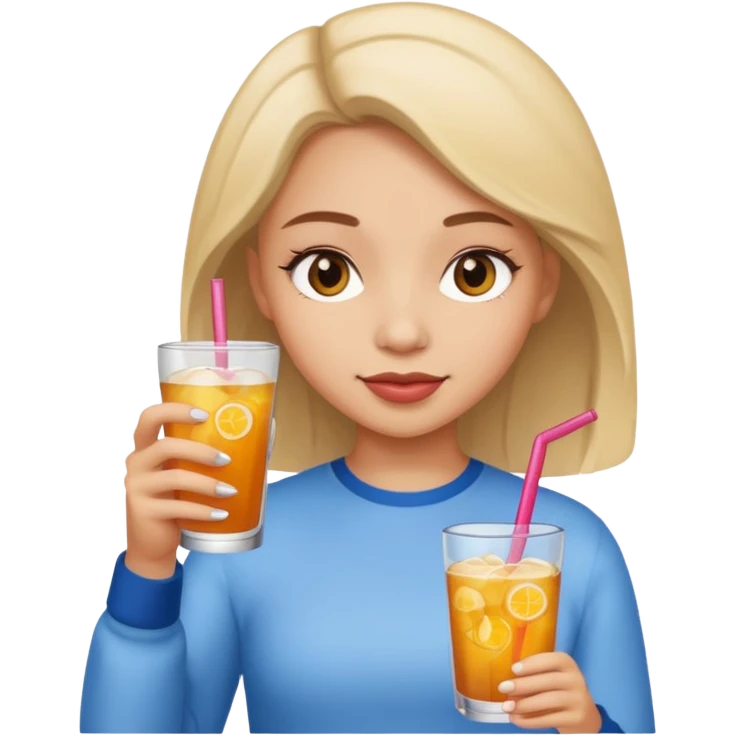 girl with drink  emoji