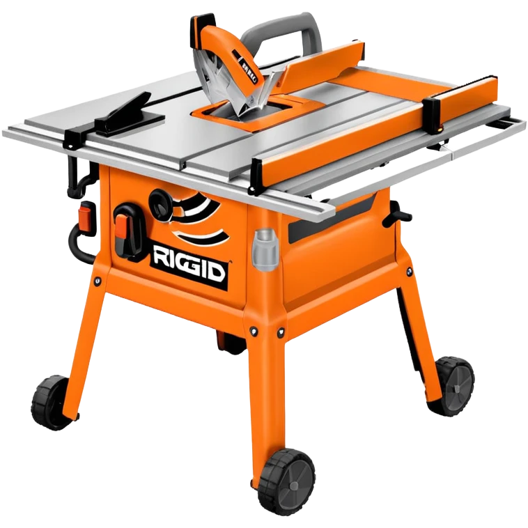 RIDGID 10″ Jobsite Table Saw, isometric view emoji