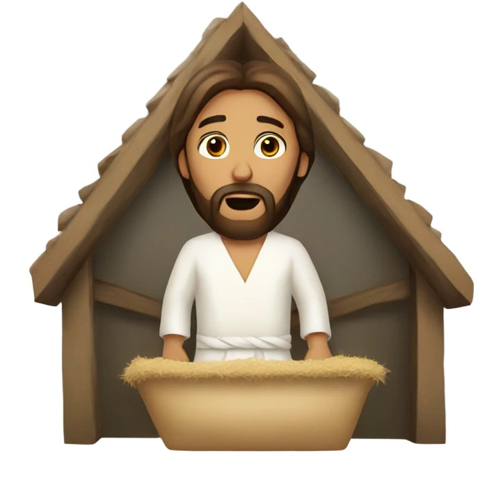 Jesus manger emoji