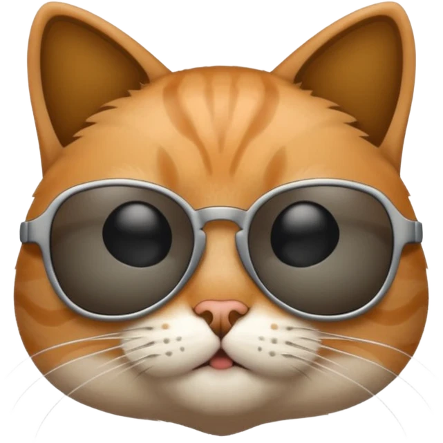 Cat wearing sunglasses emoji