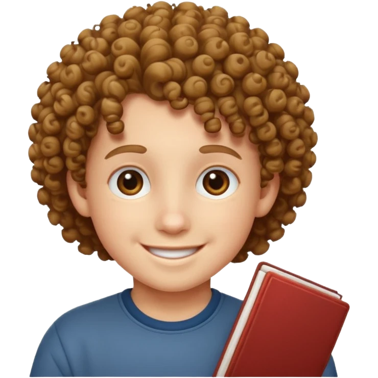 curly haired kid emoji