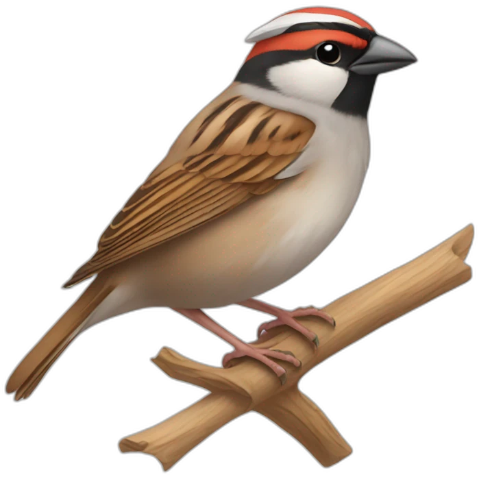sparrow-with-cap emoji