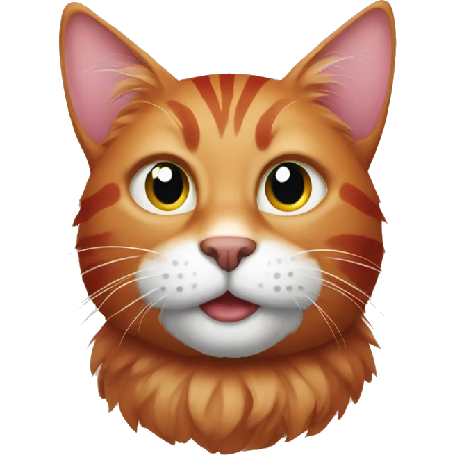 Red Christmas cat  emoji