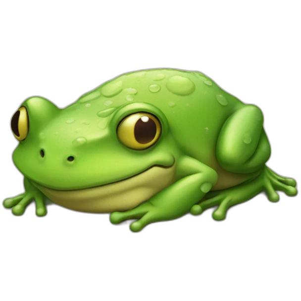 mr frog is asleep emoji