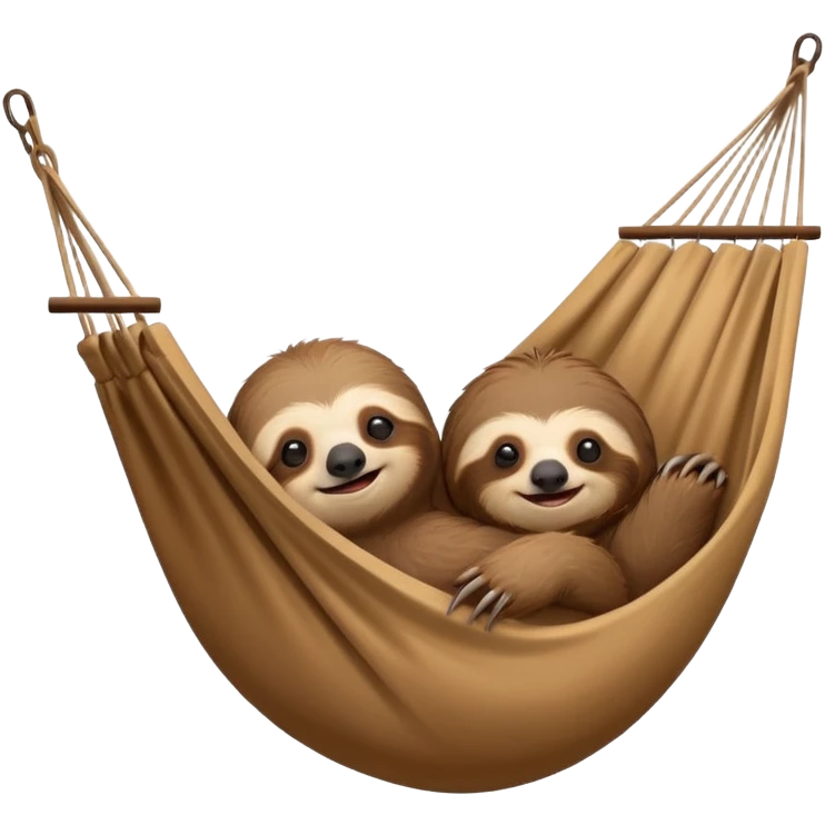 Sloth in a hammock  emoji
