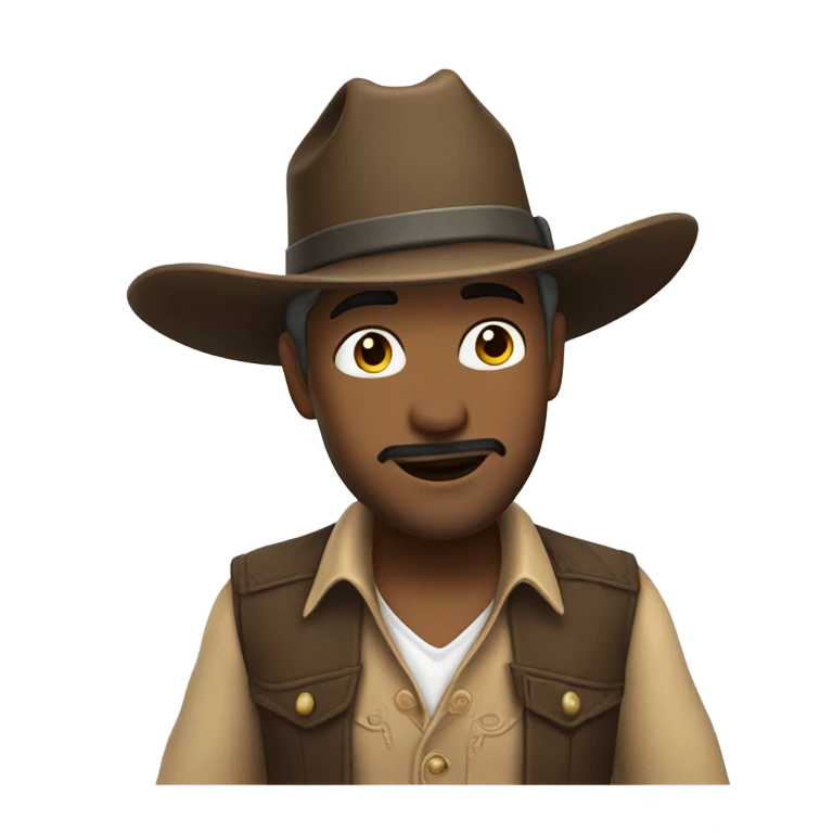 Cowboy saluting emoji