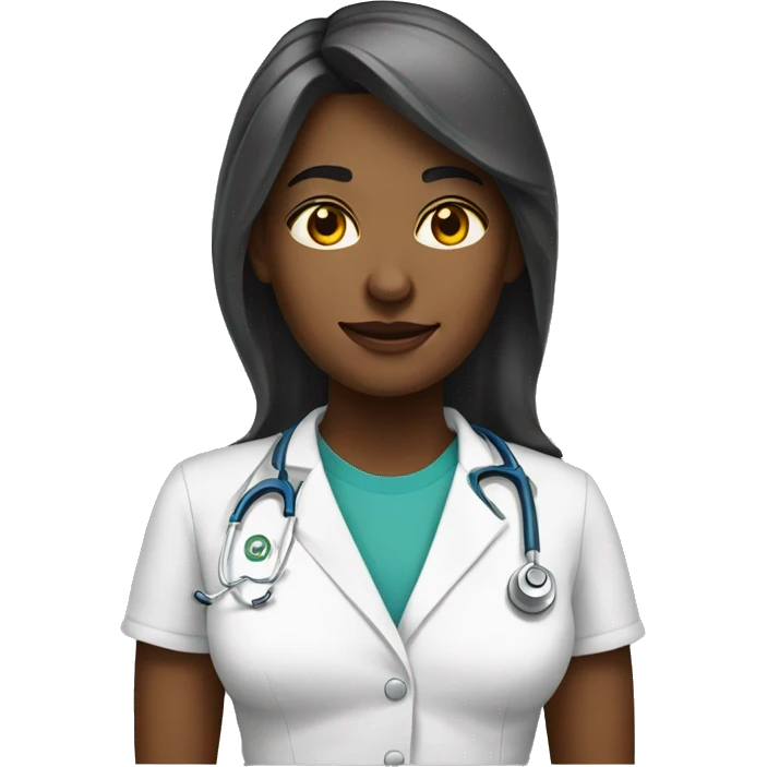 Mulher loira medica emoji