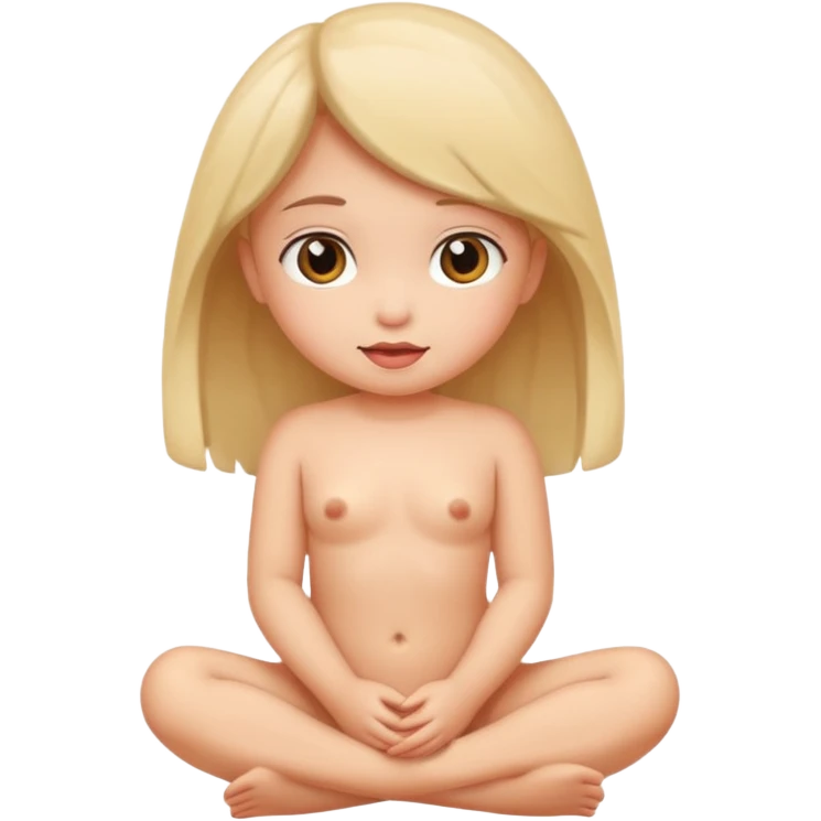 Nude little girl emoji