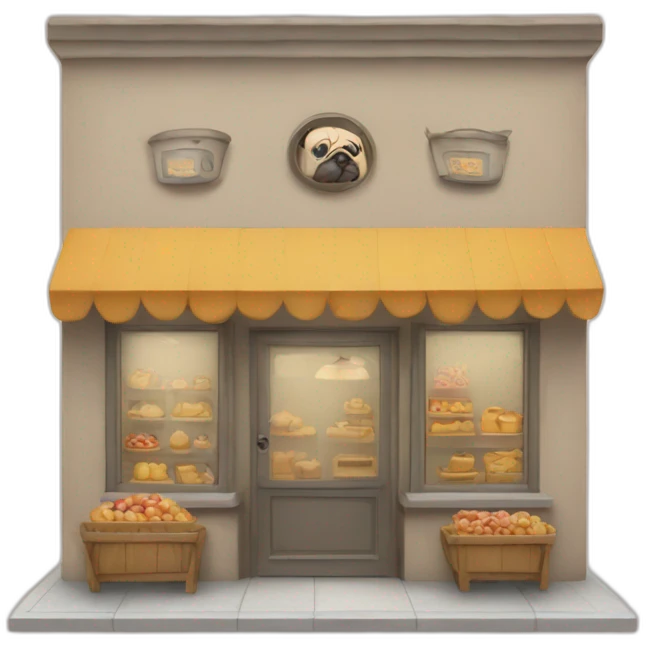 Shop in pug emoji