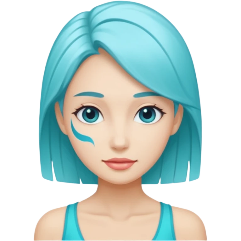 Lady aqua fit emoji