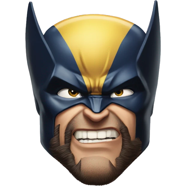 Marvel Wolverine themed heart emoji