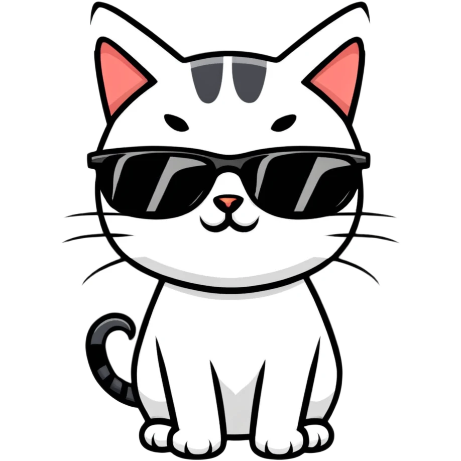 cat wearing sunglasses emoji