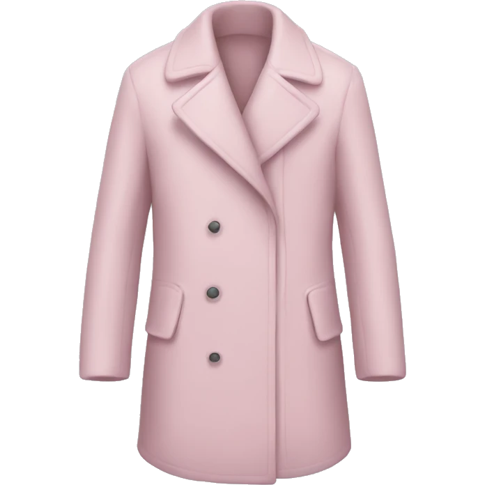 Light pink coat emoji