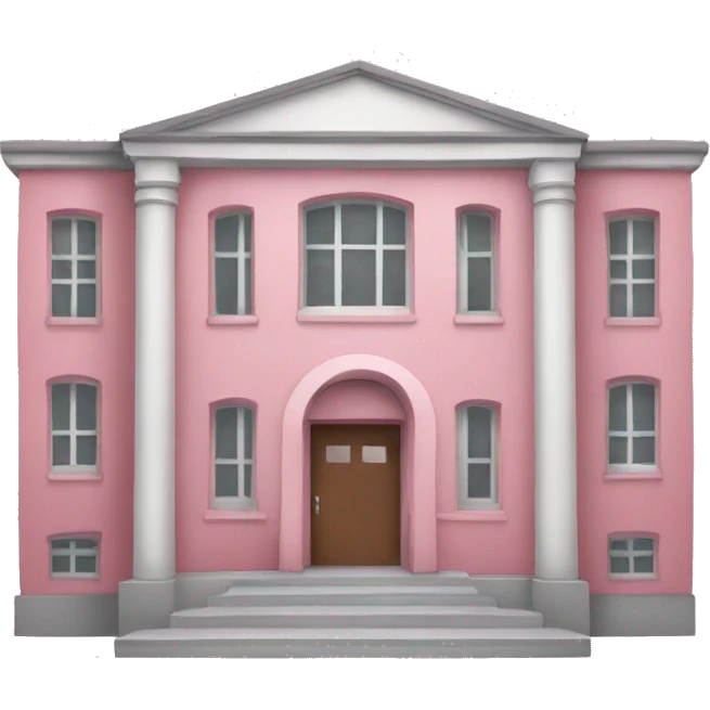 school with pink emoji