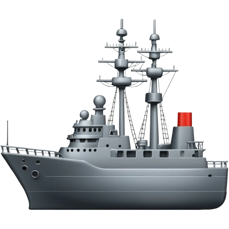 2D Emoji of an frigate emoji