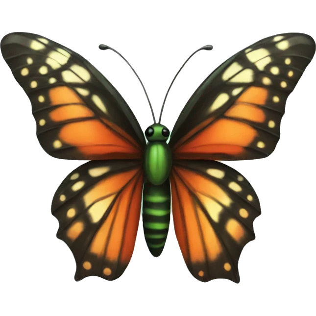 Christmas butterfly emoji