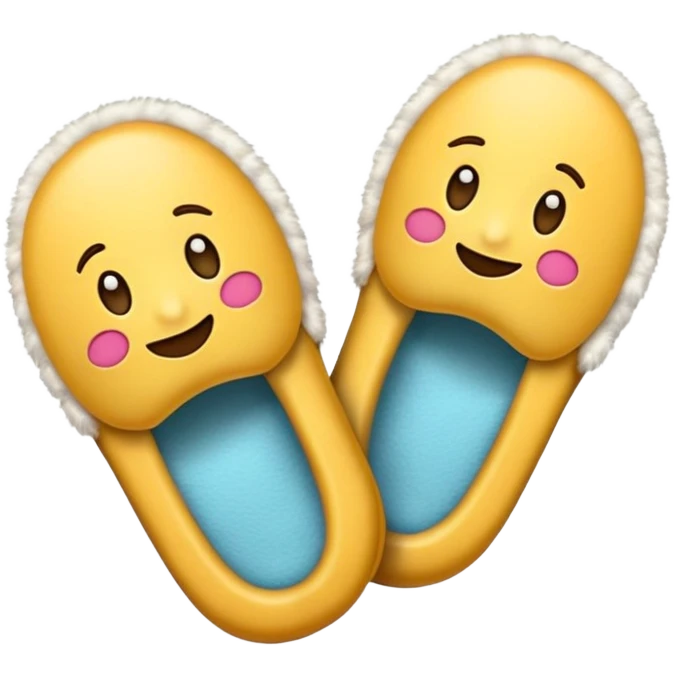 Emoji holding slippers  emoji
