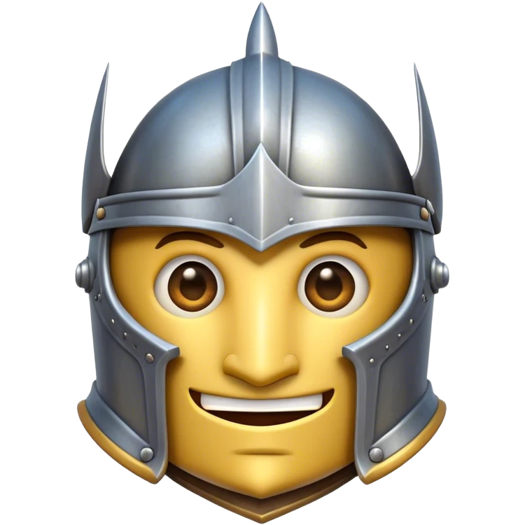 Clash of Clans aesthetic Comical Knight Portrait Emoji, Head tilted dramatically with an exaggerated, fun expression and wide, comically expressive eyes behind a quirky open helm, featuring a sturdy, cartoonish armored build with playful detailing and natural skin tone, Simplified yet hilariously expressive features, highly detailed, glowing with a slightly sassy metallic glow, high shine, dramatic yet playful, stylized with an air of cheeky medieval mischief, soft glowing outline, capturing the essence of a meme-worthy knight who brings lighthearted fun to epic battles! emoji