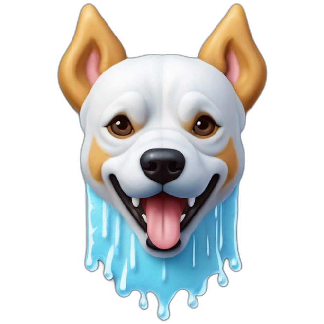 Chien en forme de glace  emoji