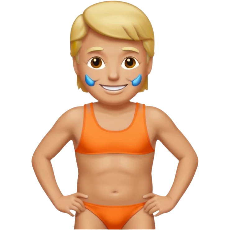 Donald trump wearing swimsuit emoji