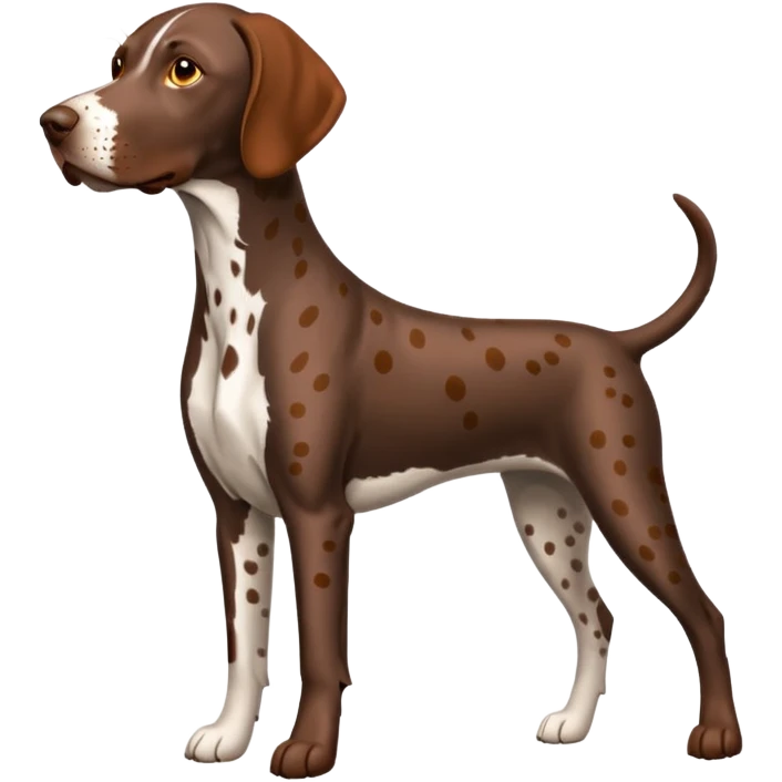 orange spotted german short haired pointer emoji