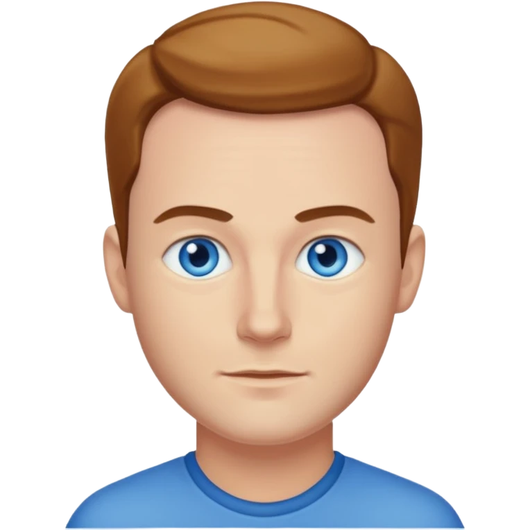 Chris Masterson with blue eyes emoji