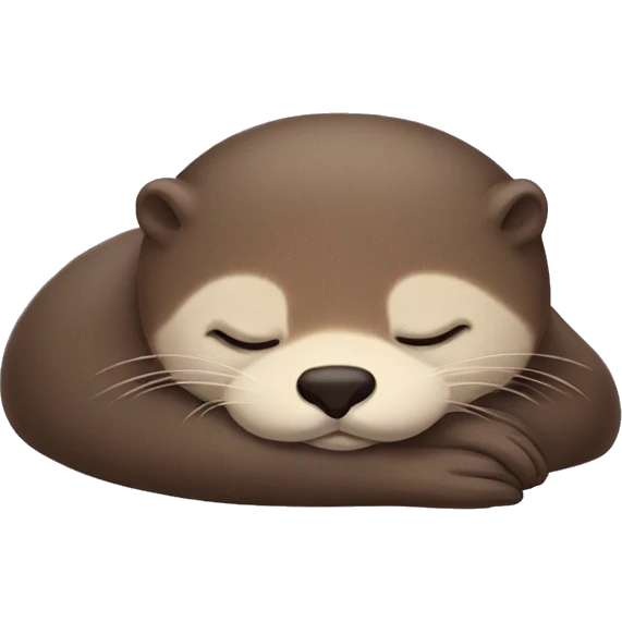 Sleeping otter  emoji