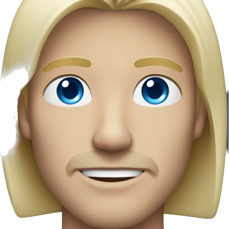 blonde man with blue eyes emoji