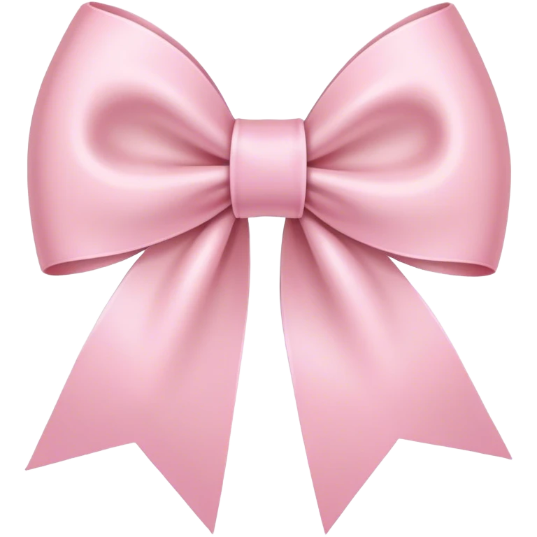 light pink ribbon bow emoji