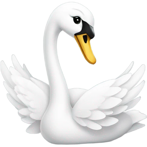 swan with a bow  emoji