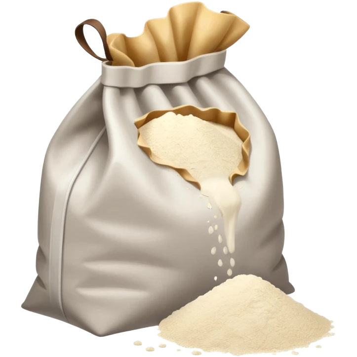 open bag of flour emoji