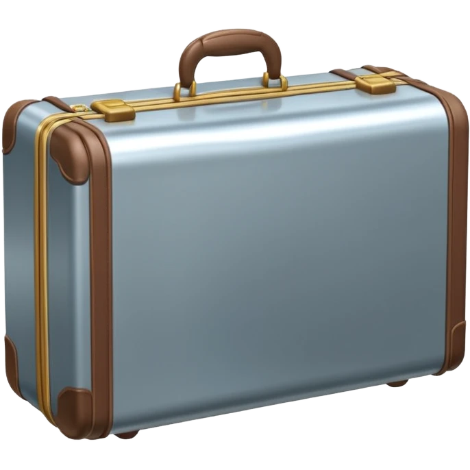 3D icon of a suitcase , accented with #FF3D00, representing taking paid leave. Minimal and modern. emoji