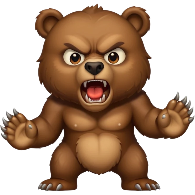 angry bear emoji