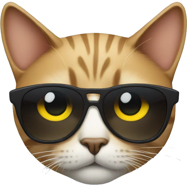 Cat with sunglasses emoji