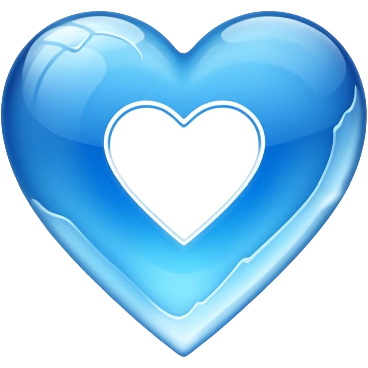 blue ice heart with logo "S" emoji