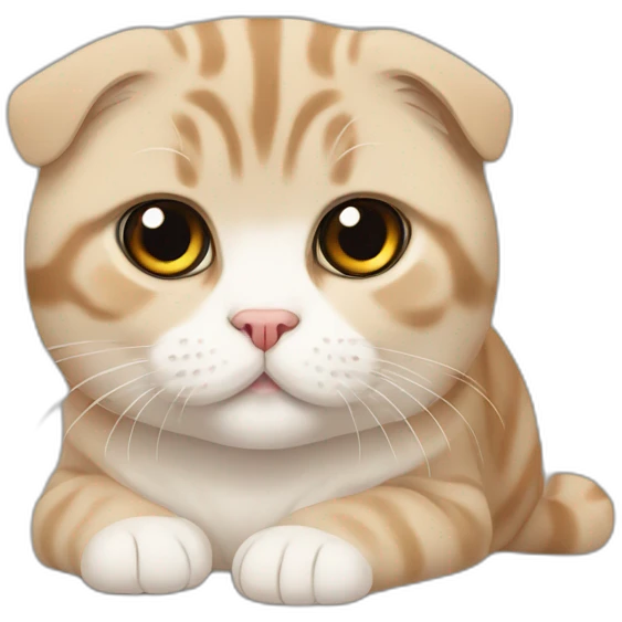 Scottish fold emoji