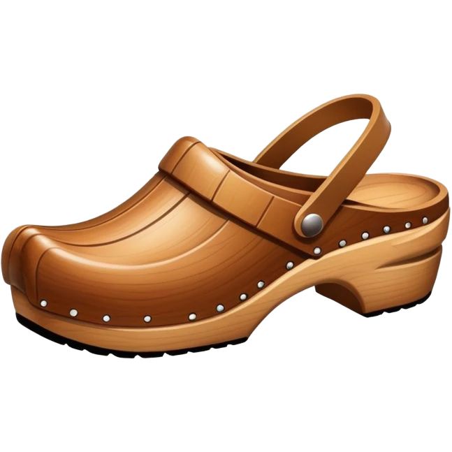 simple wooden clogs emoji