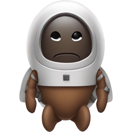 Poop with a jet pack emoji