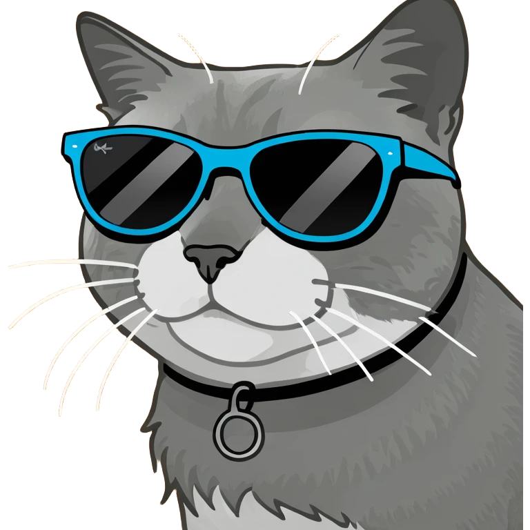 Cat with sunglasses emoji
