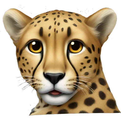 Cheetah in a car  emoji