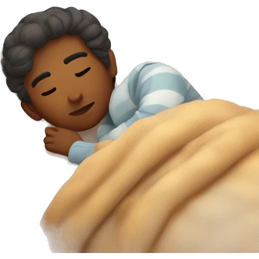 Cozy sleep in autumn emoji