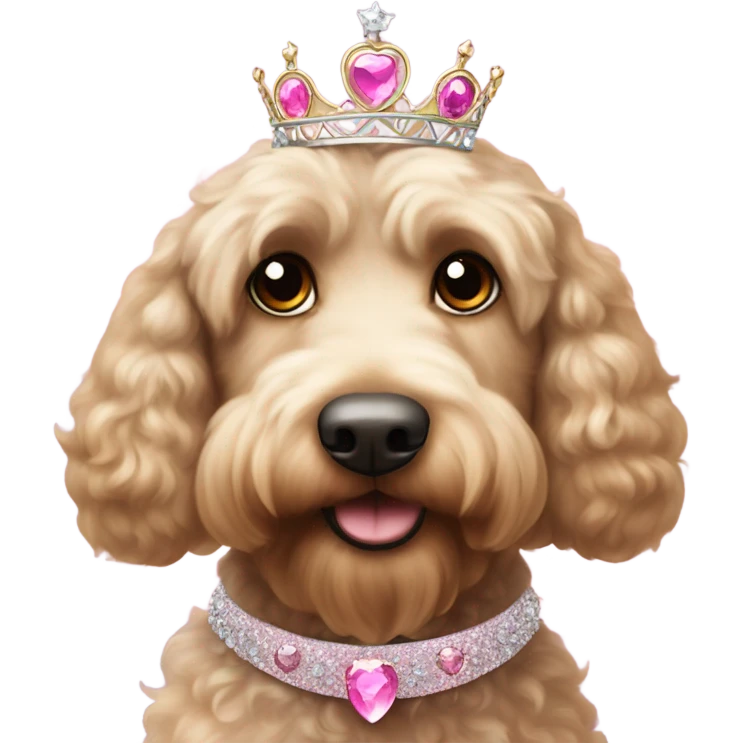 Labradoodle princess emoji