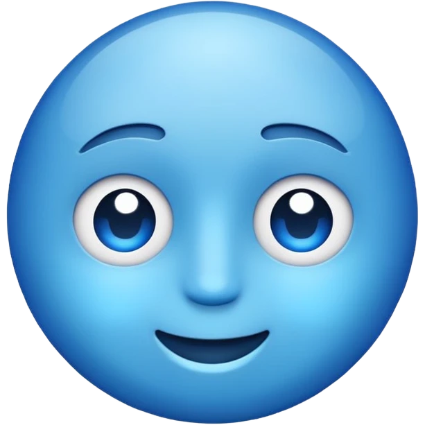 Blue emoji