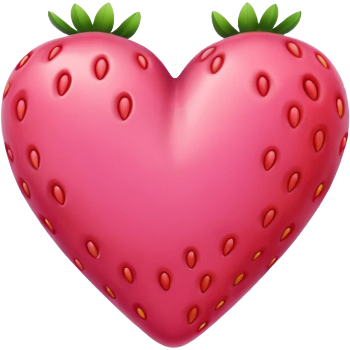 Strawberry pink heart emoji