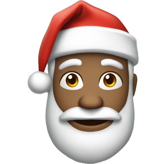 Santa 2d cartoon style emoji