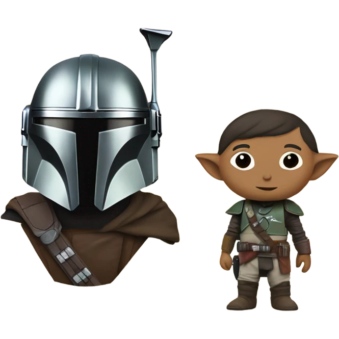 The mandalorian and grogu emoji